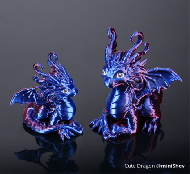 Bambu Lab PLA Silk Dual Colour Filament - Midnight Blaze (Blue-Red