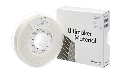 Ultimaker PLA Filament Pearl White Boxed