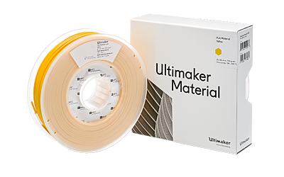 Ultimaker PLA Yellow Filament with Box