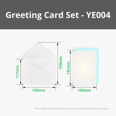 Bambu Lab Pearlescent White Greeting Card Set