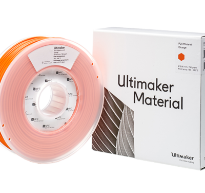 Ultimaker PLA Orange Filament with Box