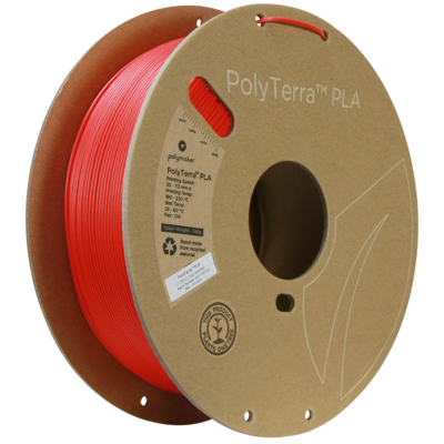 Polymaker PolyTerra PLA Filament - Lava Red - 1KG 1.75mm