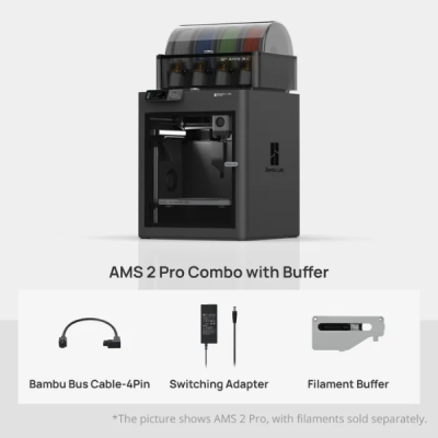 Bambu Lab P1S 3D Printer with AMS 2 Pro and Upgrade kit - (3 boxes)
