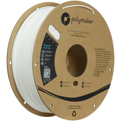 Polymaker PolyLite™ PLA PRO Filament - White - 1.75mm 1KG