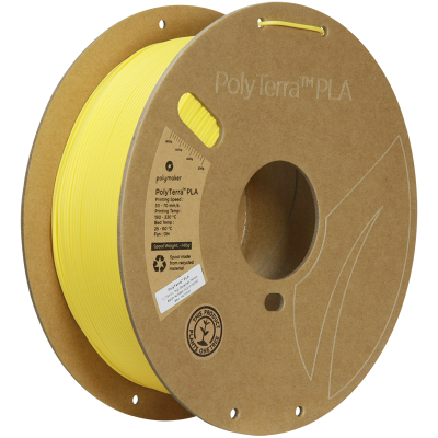 Polymaker PolyTerra PLA Filament - Savannah Yellow - 1KG 1.75mm