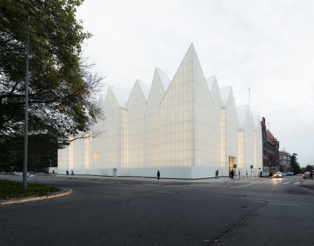 the philharmonic hall in szczecin seen from outside