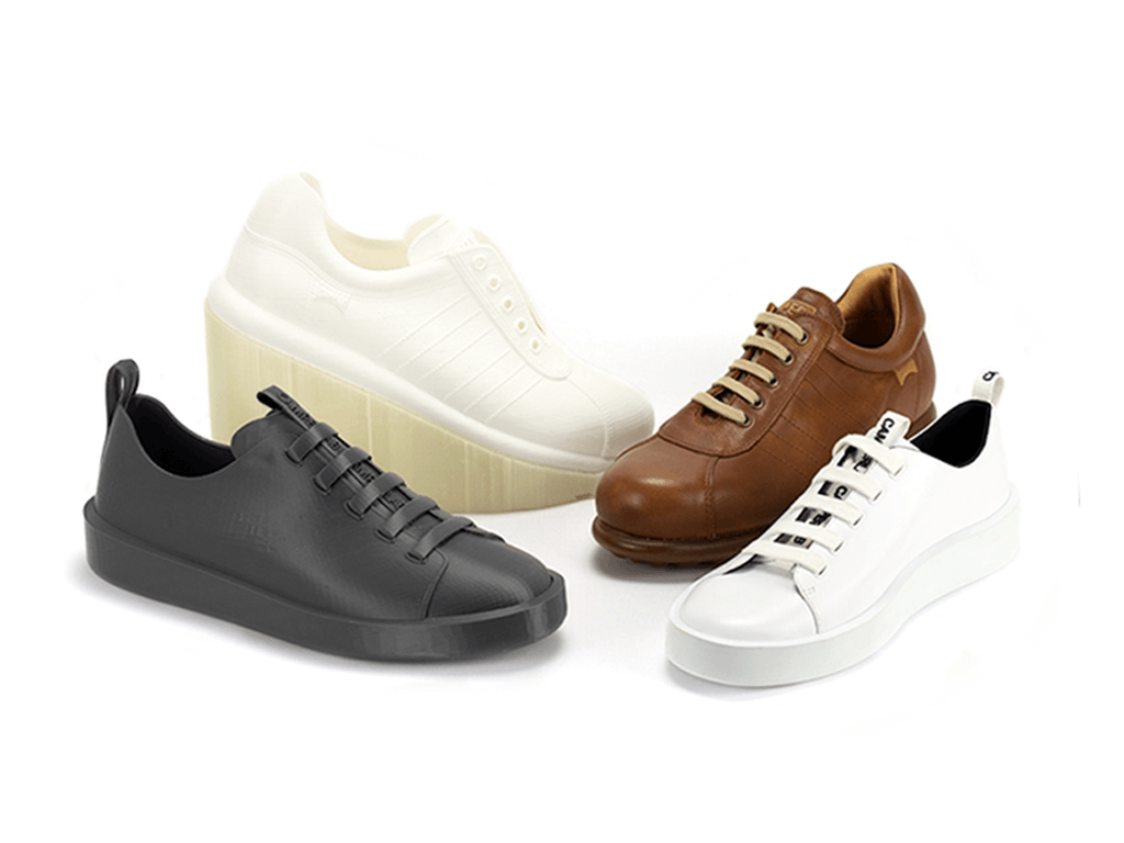 a collection of bcn-3d-printed example shoes