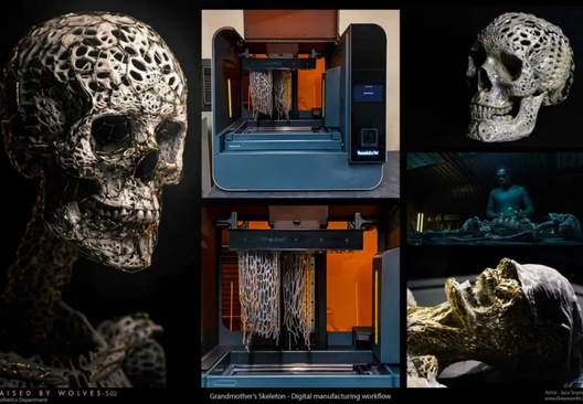 3d printed skeleton prop