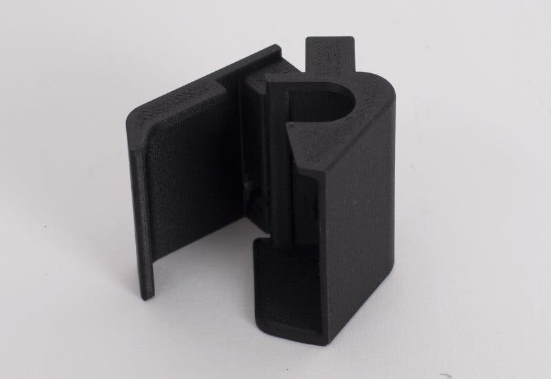 a 3d printed CNC part catcher