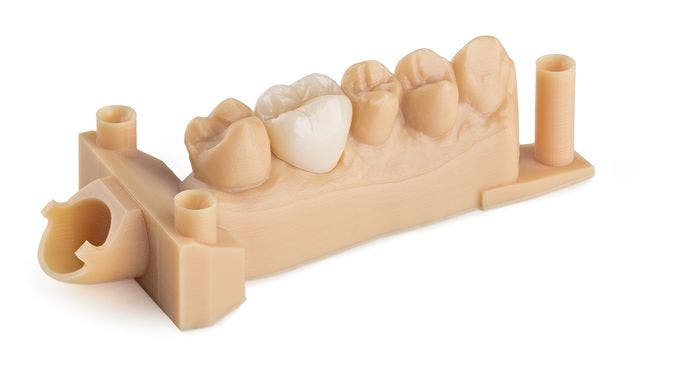 dental model resin used to make lower teeth