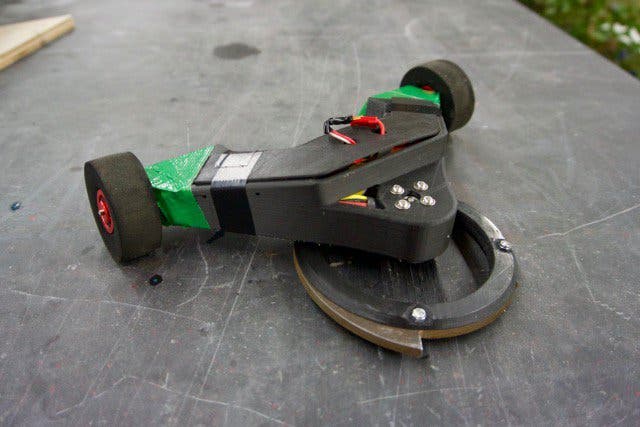 the 'foiled' 3d printed combat robot created by markforged