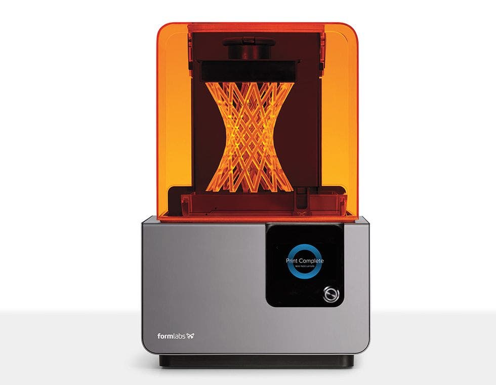the formlabs form 2 3d printer
