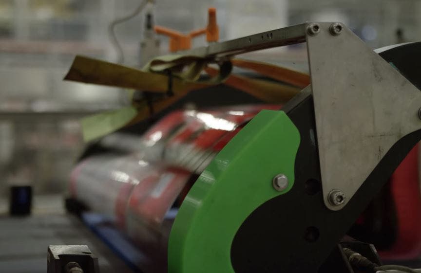 a large piece of machinery in a factory