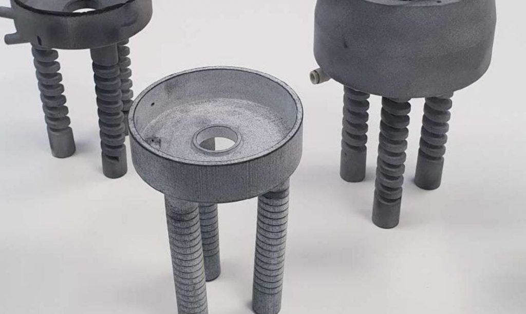 three hp jet fusion printed parts