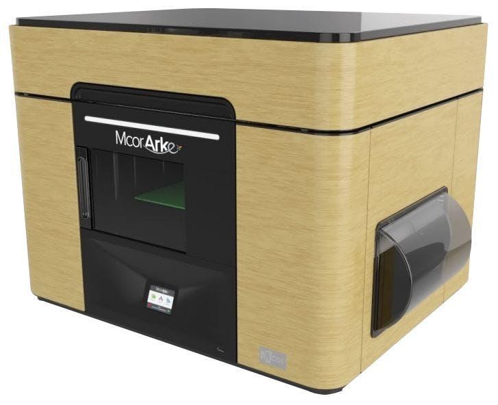 the mcor arke 3d printer (full colour desktop printer)