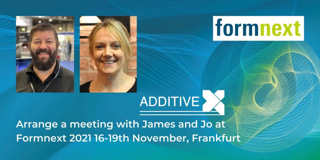 A poster about the Additive-X event at FormNext