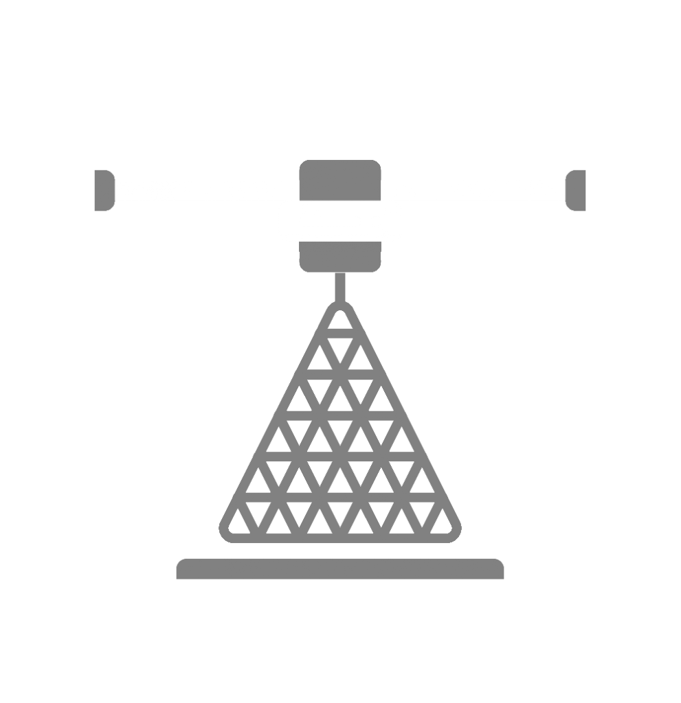 symbol representing metal fused filament fabrication 3d printing