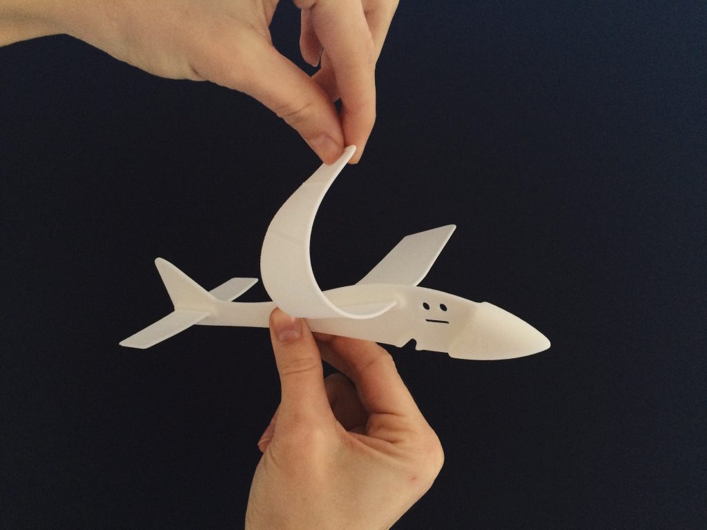 a nylon 12 airplane part