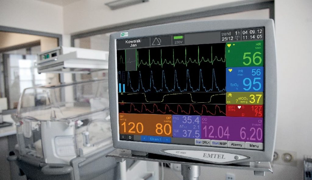 a medical vitals computerised monitor