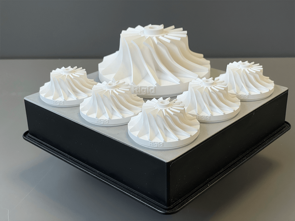 a selection of rigid 10k 3d prints created with a formlabs printer