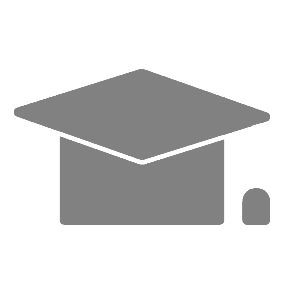 Stylised graduation hat signifying education