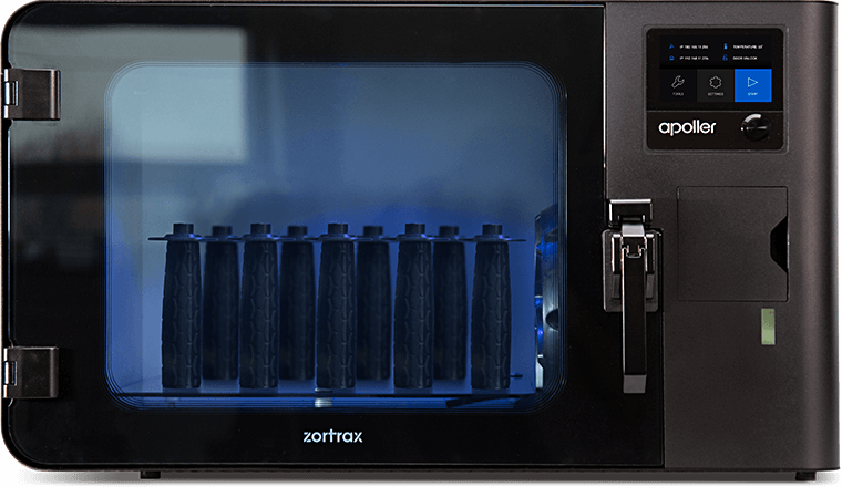 the zortrax apoller 3d printing post processing machine