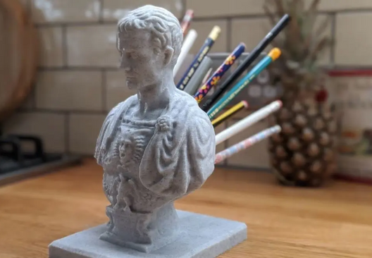 3D printed bust of a Roman emperor
