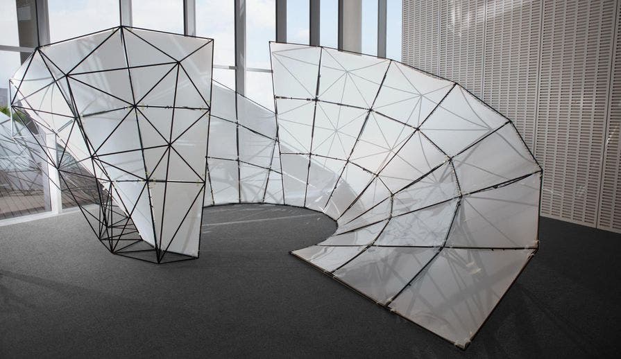 The 3d printed pavilion frame