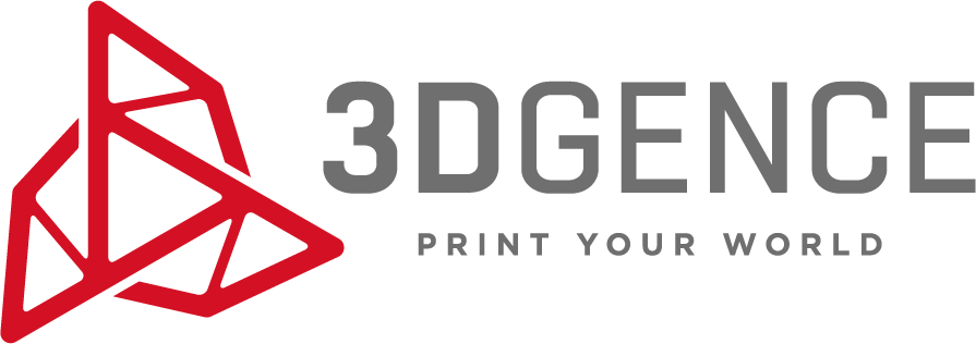 a poster for 3dgence, the 3d printing brand