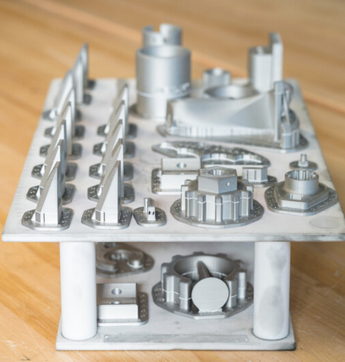 set of composite metal parts (3d printed)