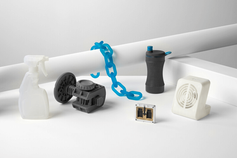 an assortment of sla 3d printed objects