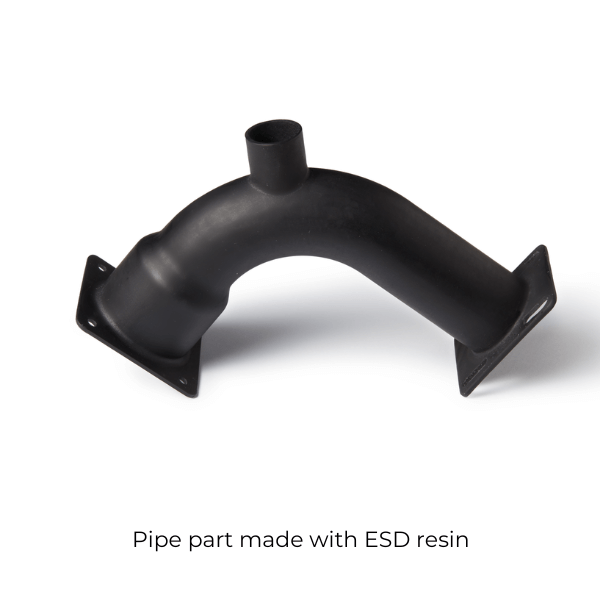 a 3d printed pipe made with ESD resin