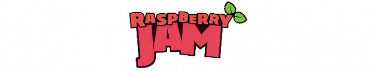 a raspberry jam brand logo