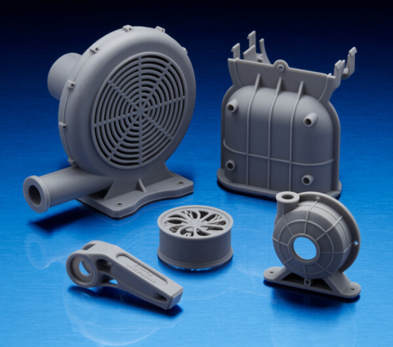 Sample set of 3D printed parts