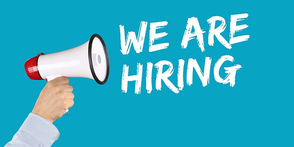 poster saying "we're hiring"