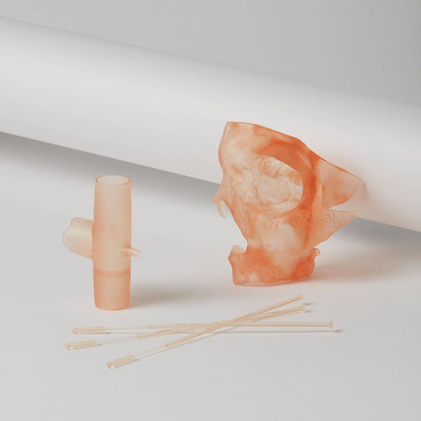 Biomedical models 3D printed in amber resin