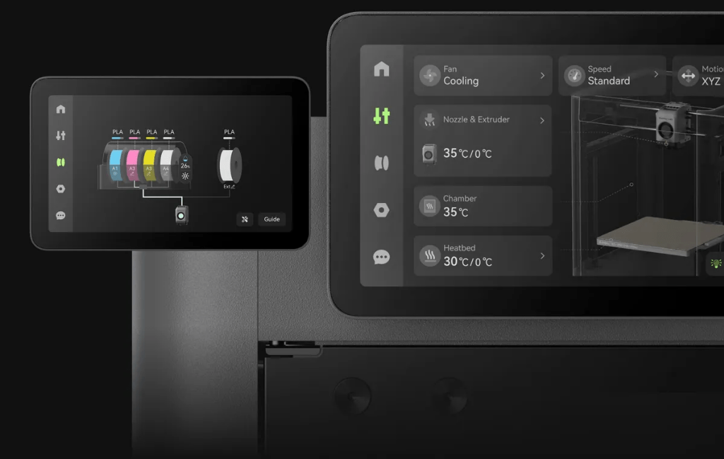 Bambu Lab P2S Combo 5-inch Touch Screen