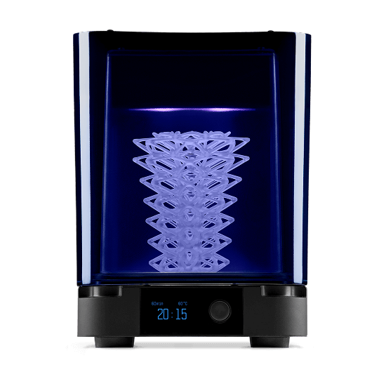 Formlabs Cure straight on with christmas tree