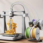 Bambu Lab A2L large bed 3D printer with its build plate