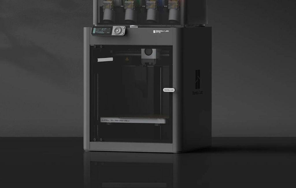 Bambu Lab P1S on a working station