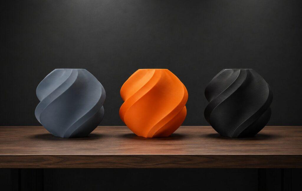 Bambulab filaments on a working table